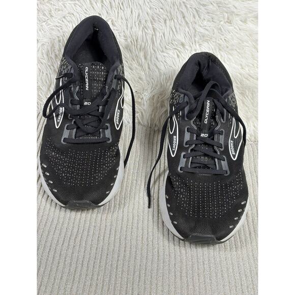 Brooks Glycerin 20 Sneakers Men Size 12.5 Shoes Running Black White Mesh Fit2Run main image 6